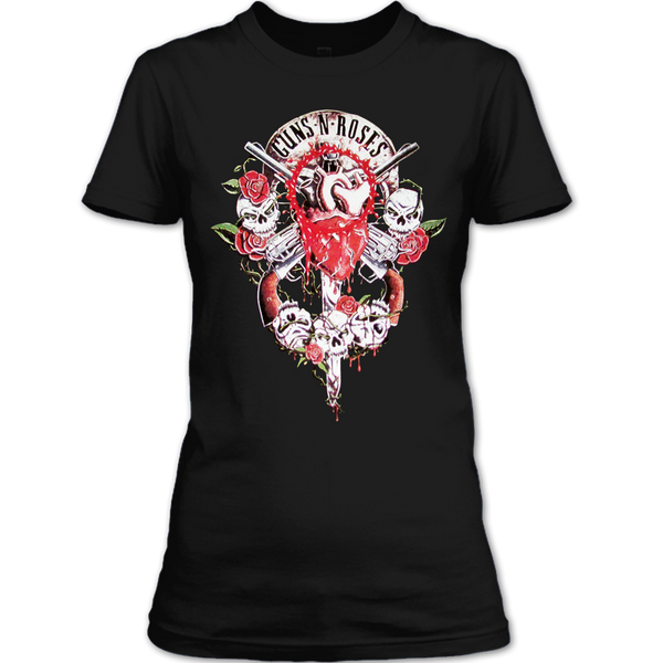 A black t-shirt with the shopify logo