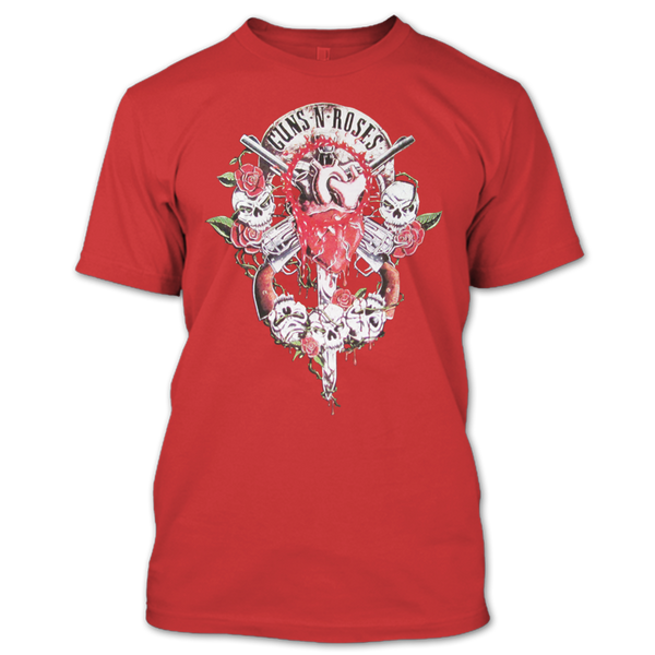 A black t-shirt with the shopify logo