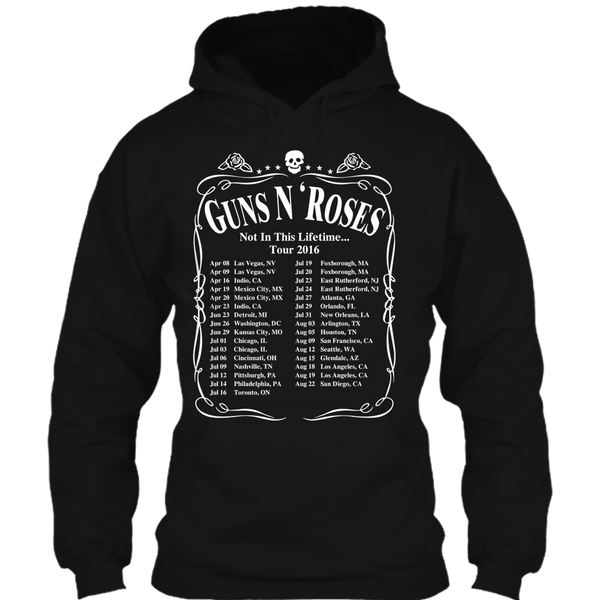 A black t-shirt with the shopify logo