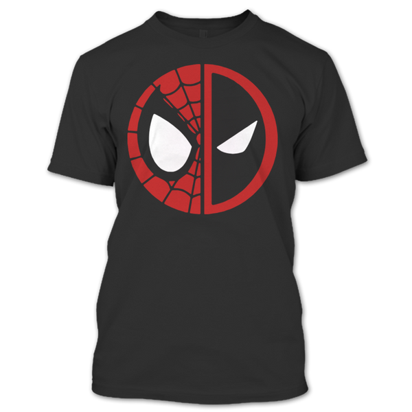 A black t-shirt with the shopify logo