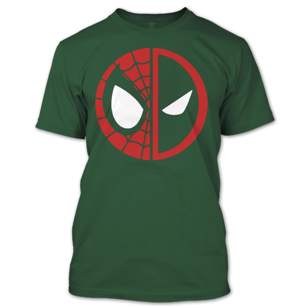 A black t-shirt with the shopify logo