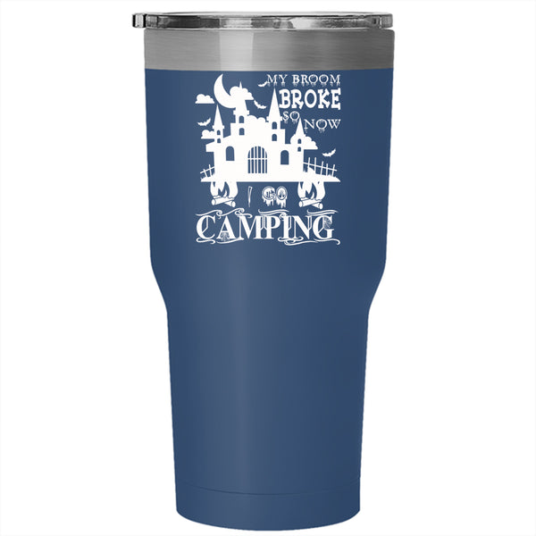 I Go Camping Tumbler 30 oz Stainless Steel, Outdoor Activity Travel Mug