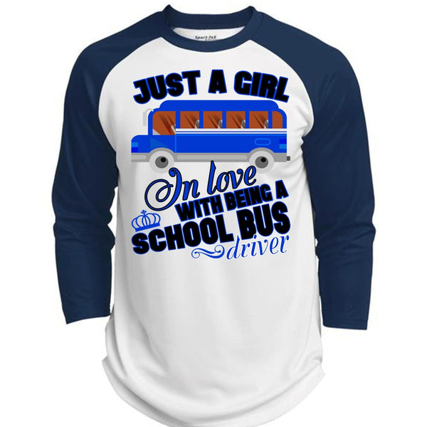 Being A School Bus Driver T Shirt, I Love Bus T Shirt, Awesome T-Shirts  (Polyester Game Baseball Jersey)