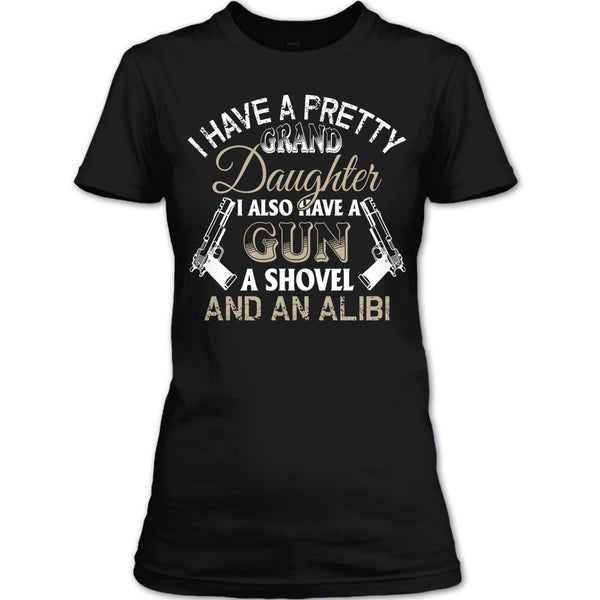 A black t-shirt with the shopify logo
