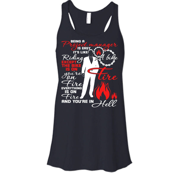 Being A Project Manager T Shirt, It's Easy It's Like Riding A Bike T Shirt, Cool T Shirt