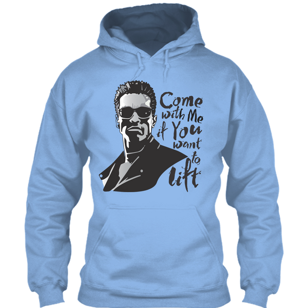 A black t-shirt with the shopify logo