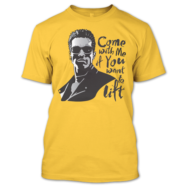 A black t-shirt with the shopify logo