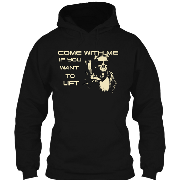 A black t-shirt with the shopify logo