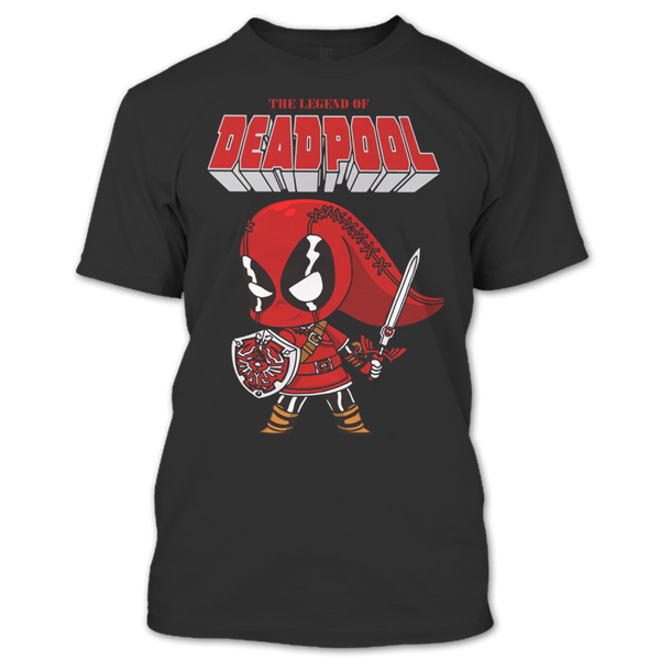 A black t-shirt with the shopify logo