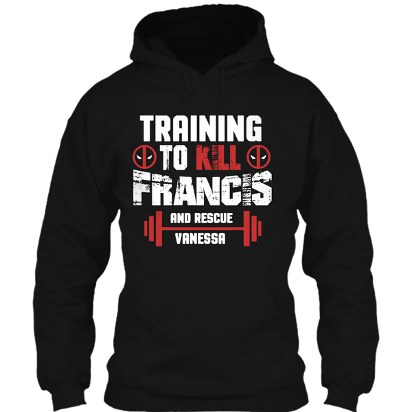 A black t-shirt with the shopify logo