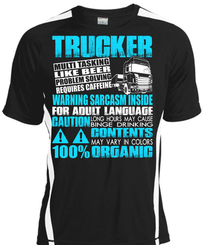 A black t-shirt with the shopify logo