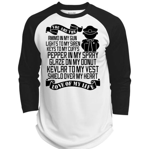 A black t-shirt with the shopify logo