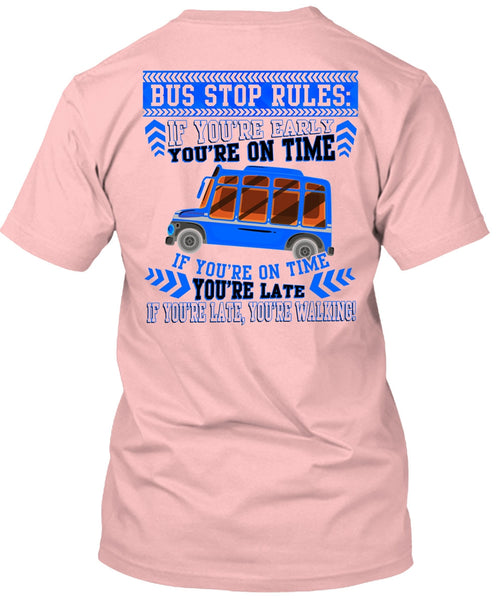 Bus Stop Rules T Shirt, I Love Bus T Shirt