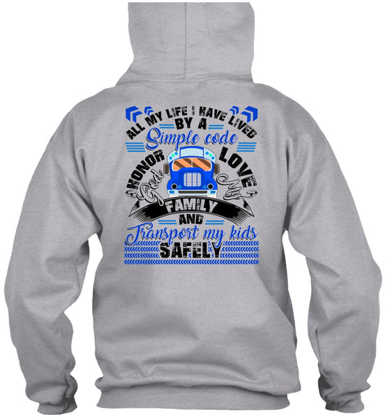 God My Family T Shirt, Transport My Kids Safely T Shirt