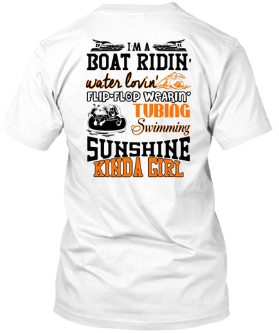 A black t-shirt with the shopify logo