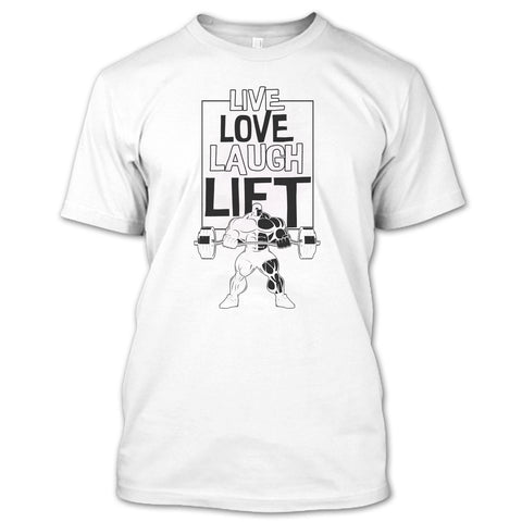 A black t-shirt with the shopify logo