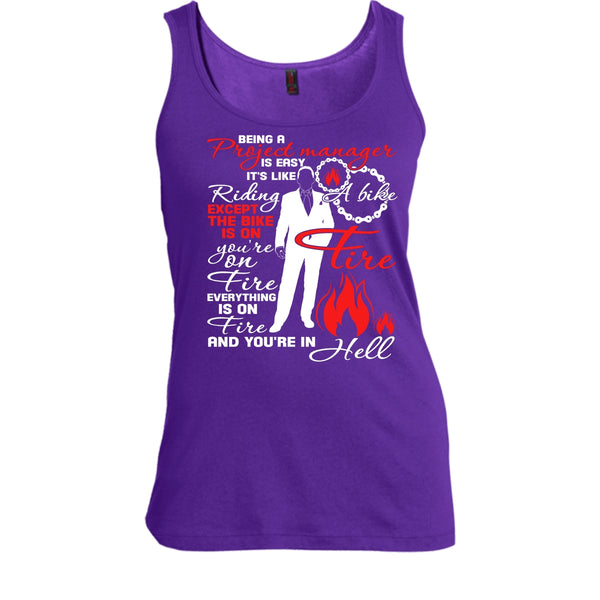Being A Project Manager T Shirt, It's Easy It's Like Riding A Bike T Shirt, Cool T Shirt