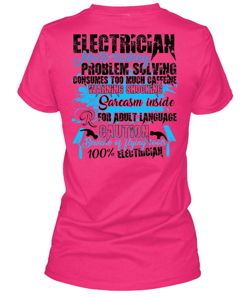 Electrician Multitasking T Shirt, I Love Electrician T Shirt