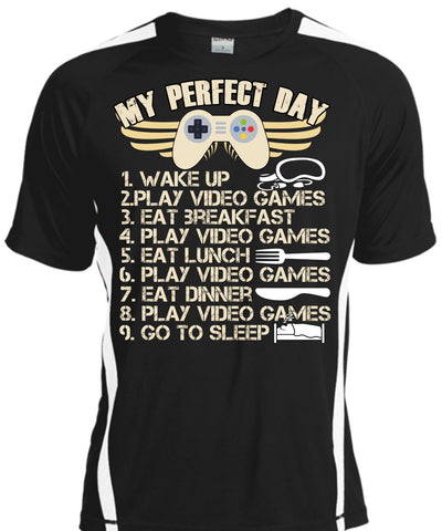 A black t-shirt with the shopify logo