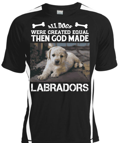 A black t-shirt with the shopify logo