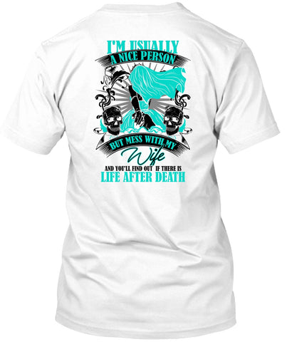 A black t-shirt with the shopify logo