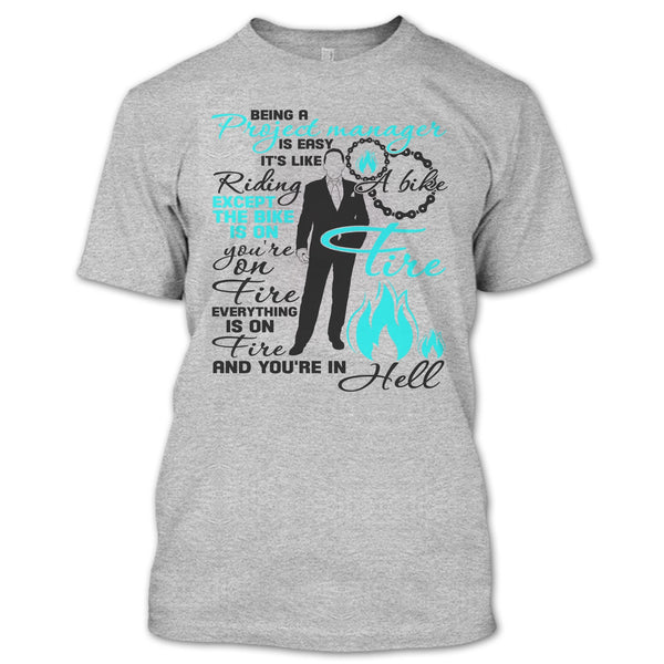 Being A Project Manager T Shirt, Coolest Project Manager T Shirt