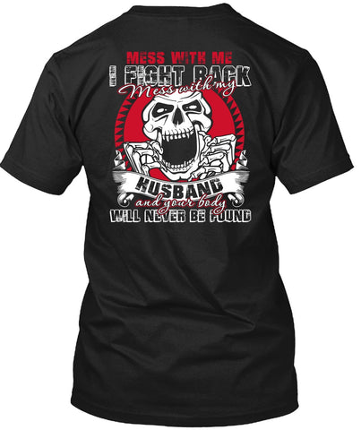 A black t-shirt with the shopify logo