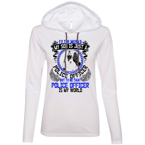 A black t-shirt with the shopify logo