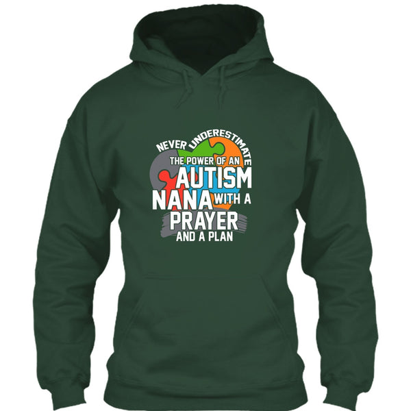 Never Underestimate T Shirt, The Power Of An Autism Nana T Shirt