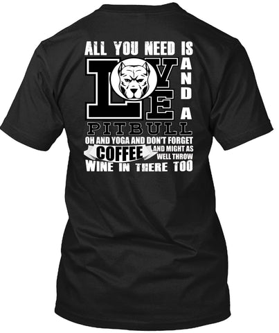 A black t-shirt with the shopify logo