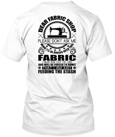 A black t-shirt with the shopify logo