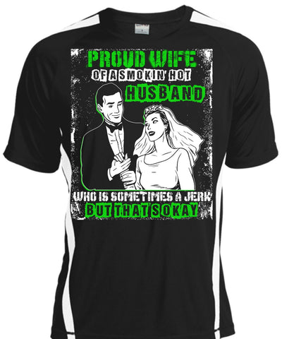 A black t-shirt with the shopify logo