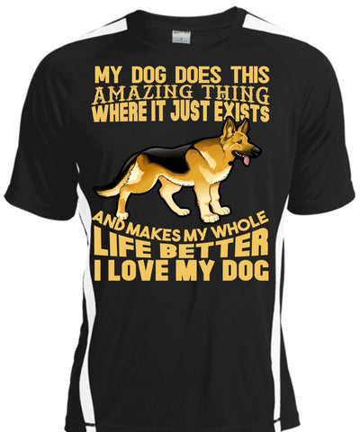 A black t-shirt with the shopify logo