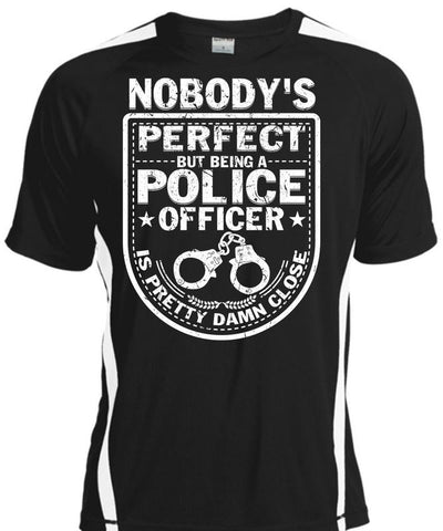 A black t-shirt with the shopify logo
