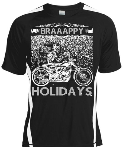 A black t-shirt with the shopify logo