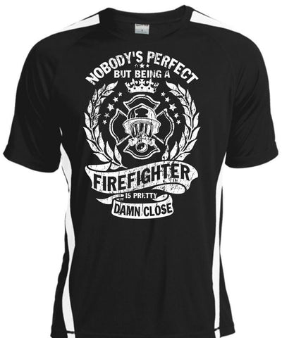 A black t-shirt with the shopify logo