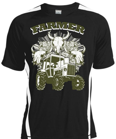 A black t-shirt with the shopify logo