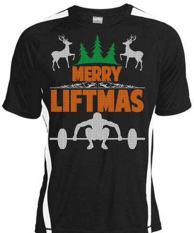 A black t-shirt with the shopify logo