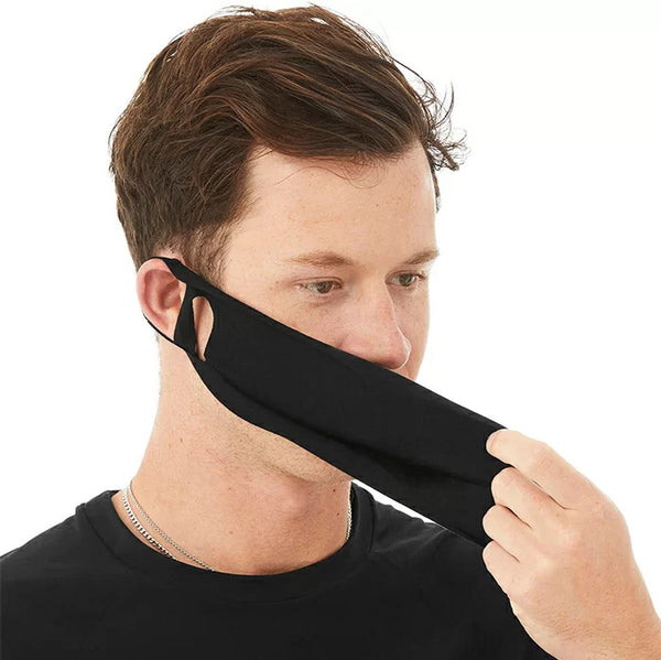 Anti-dust Cotton Cute Mouth Face Mouth Protect, Reusable Cotton Comfy Breathable Safety Air Fog Outdoor, Unisex Black Dust Cotton Mouth Masks, Washable, Reusable Mask for Cycling Camping Travel for Adults Men Women (Pack of 3)
