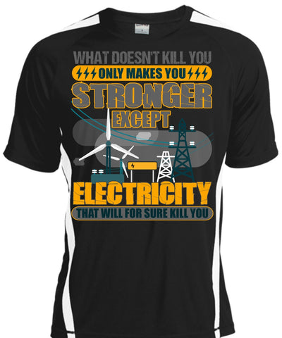 A black t-shirt with the shopify logo