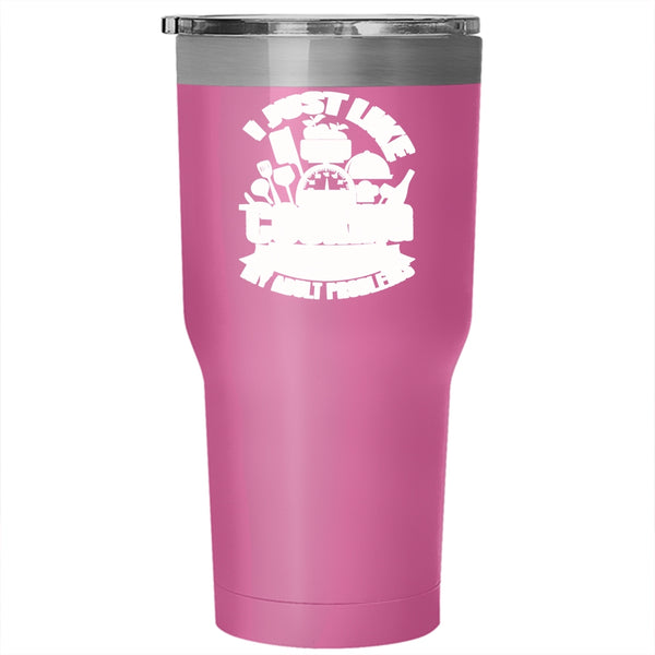 I Just Like Cooking Tumbler 30 oz Stainless Steel, Ignore All Of My Adult Problems Travel Mug