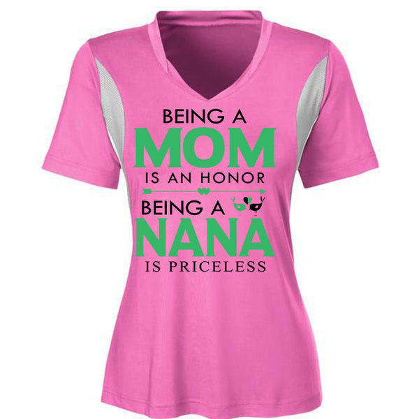 Being A Mom Is An Honor T Shirt, Being A Nana Is Priceless T Shirt, Family T Shirt