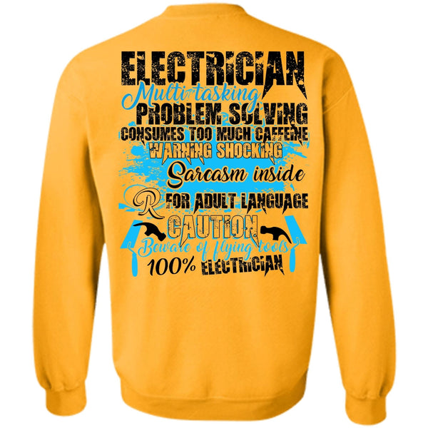 I Love Electrician T Shirt, Electrician Multitasking Sweatshirt