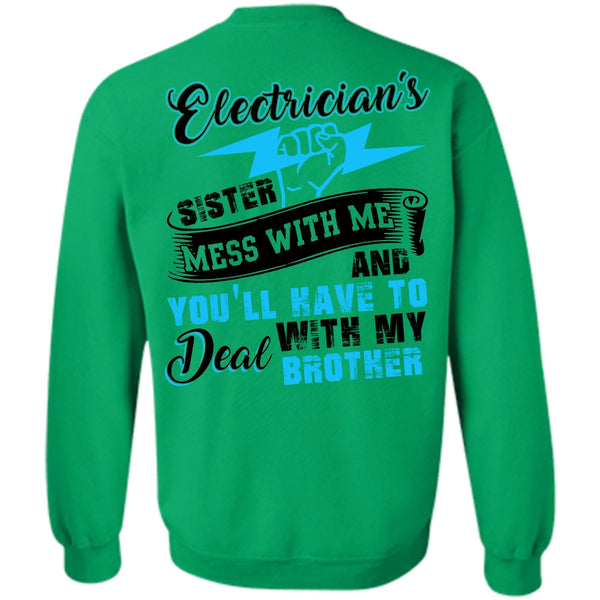I Love Electrician T Shirt, Electrician's Sister Sweatshirt