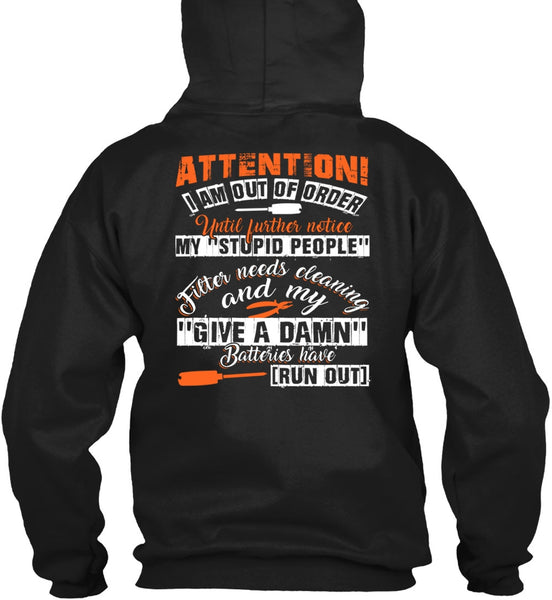 I Am Out Of Order T Shirt, Being An Electrician T Shirt