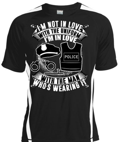 A black t-shirt with the shopify logo