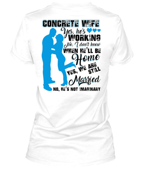 Concrete Wife T Shirt, I Love Wife T Shirt