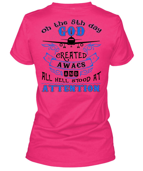 God Created Awacs T Shirt, I Love Pilot T Shirt