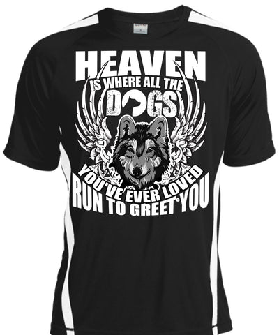 A black t-shirt with the shopify logo