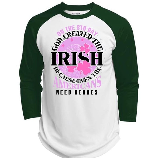 God Created The Irish T Shirt, I Love My Life T Shirt, Awesome T-Shirts  (Polyester Game Baseball Jersey)